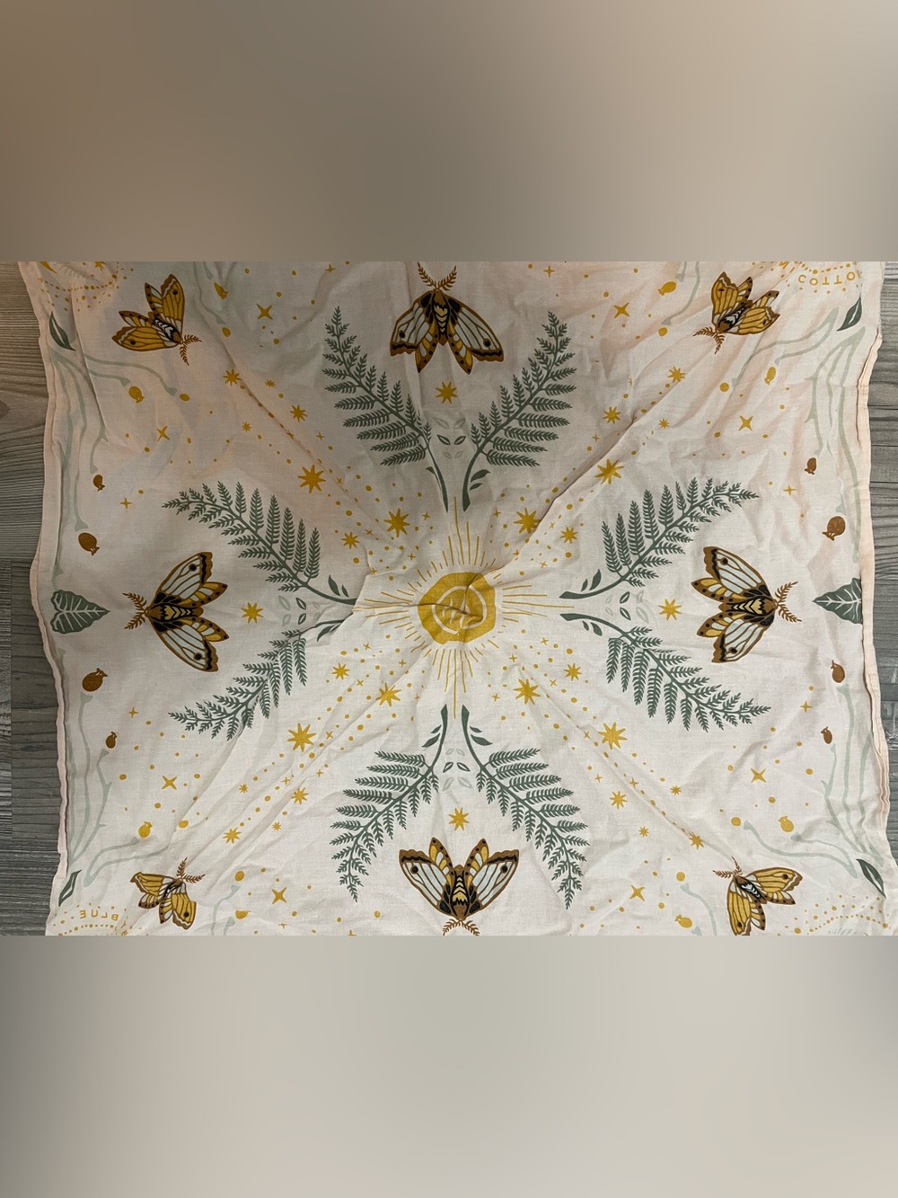 Botanical Moth Print bandana